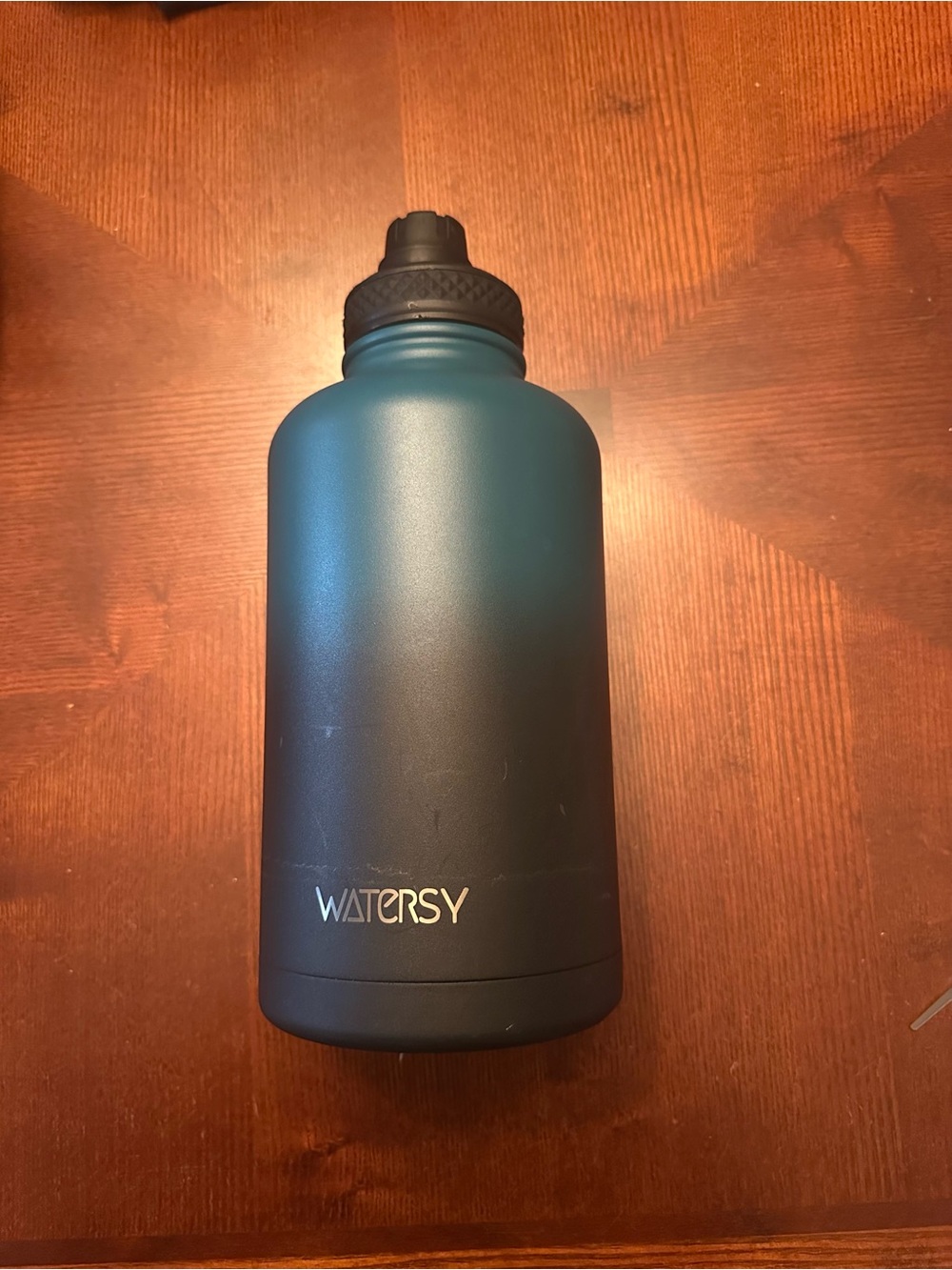 Insulated Matte Teal Water Bottle - Wide Mouth